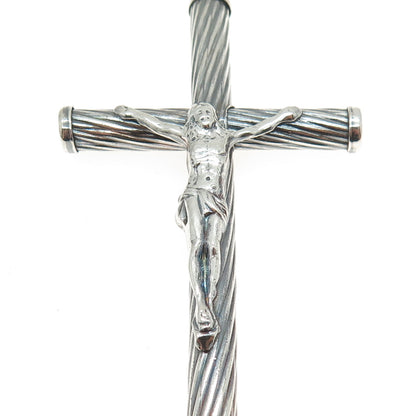 925 Sterling Silver Vintage Crucifix Cross Pendant