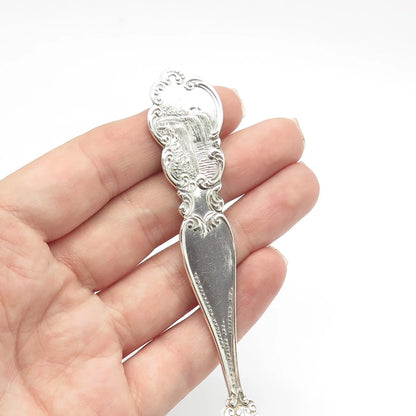 925 Sterling Silver Antique American Souvenir Co. Ornate Spoon