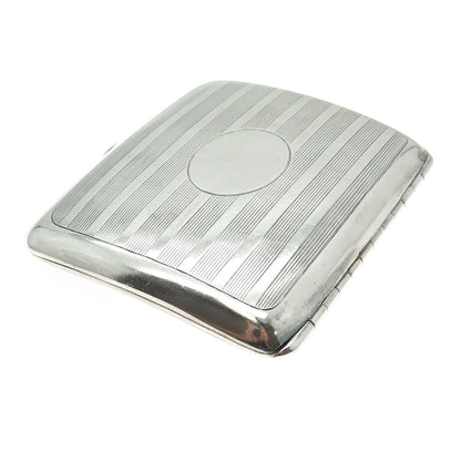 WATROUS MFG CO 925 Sterling Silver Antique Art Deco Carnelian Cigarette Case #38