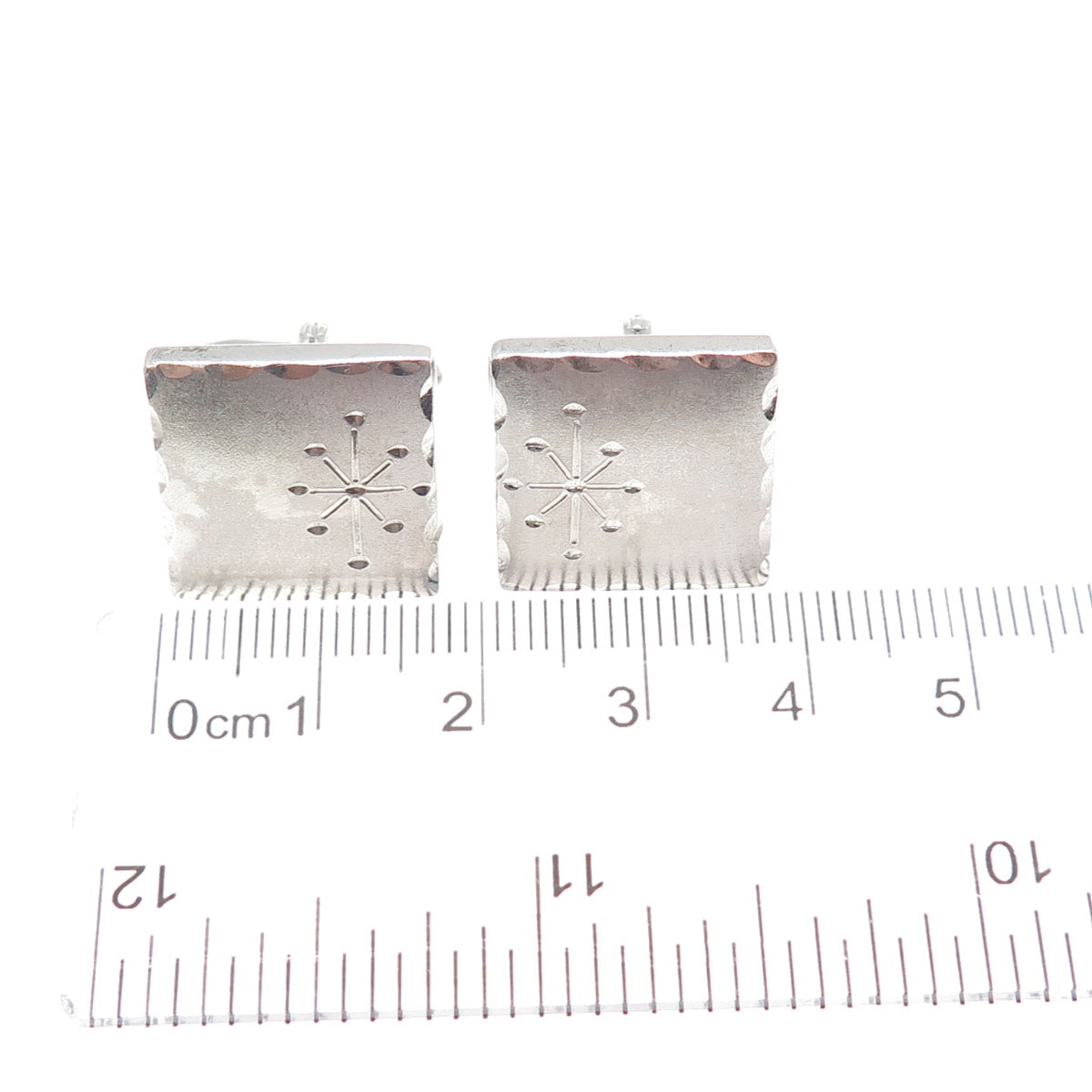 SPEIDEL 925 Sterling Silver Antique Art Deco Engraved Oval Cufflinks