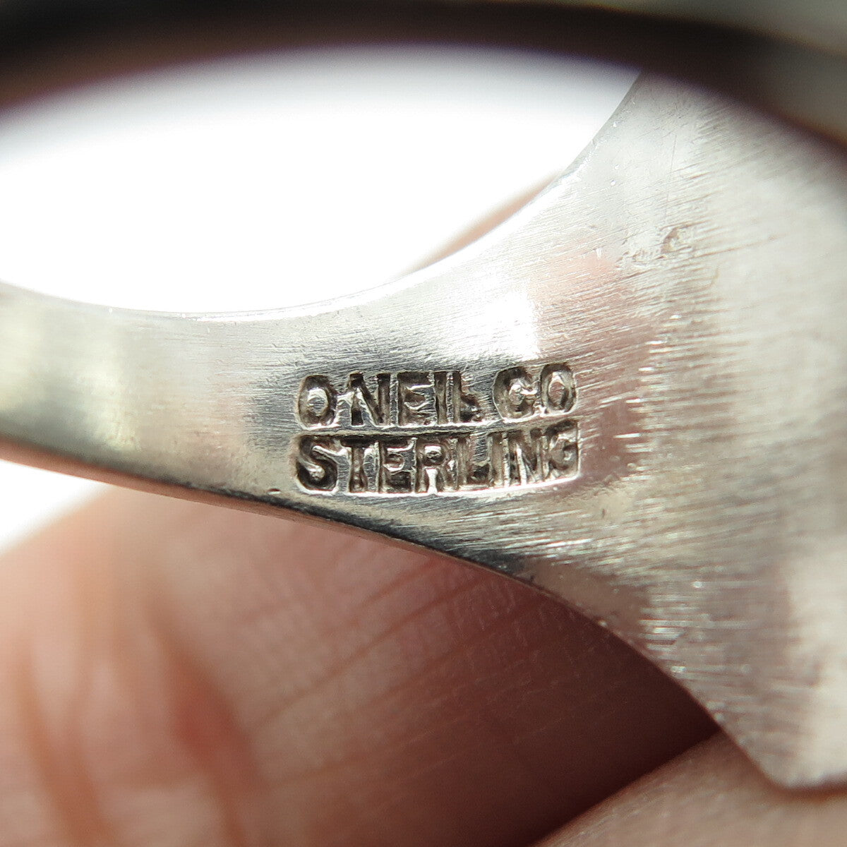 O'NEIL CO. 925 Sterling Vintage 1964 Enamel Saint Mary School Ring Size 8.5