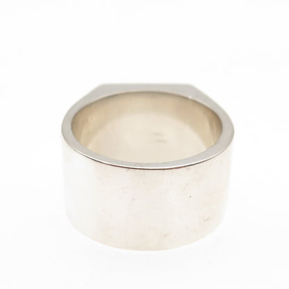 925 Sterling Silver Vintage 2000 RT Birmingham Millennium Signet Ring Size 9