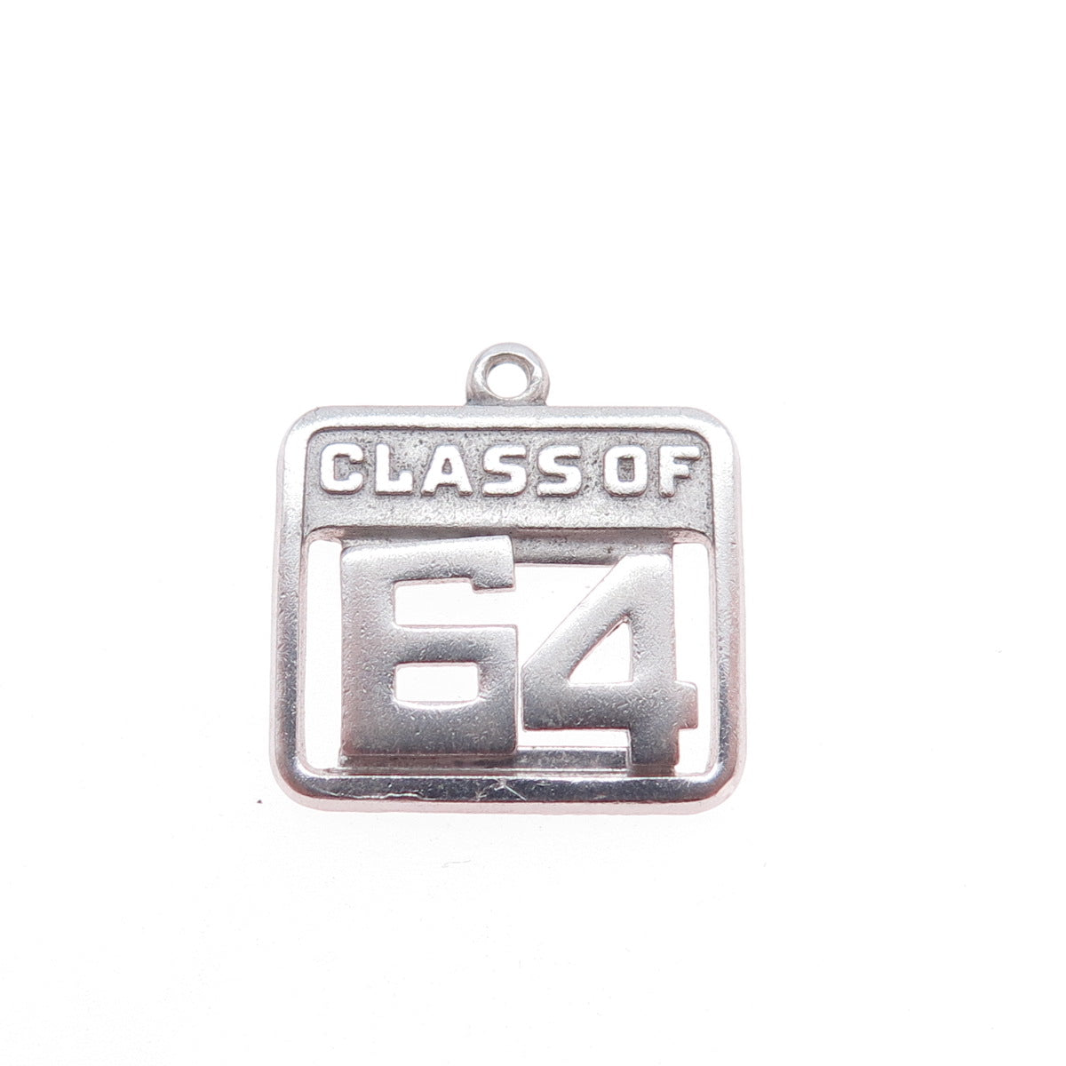WELLS 925 Sterling Silver Vintage Class of 1964 Mini Charm Pendant