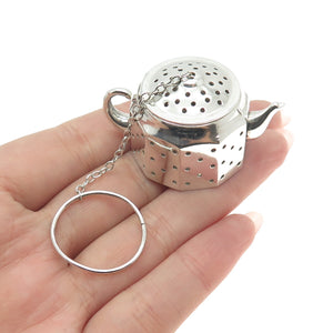 AMCRAFT Attleboro Mass 925 Sterling Silver Antique Teapot Tea Diffuser Strainer