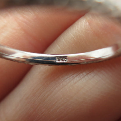 925 Sterling Silver Engraved Stackable Band Ring Size 6.75