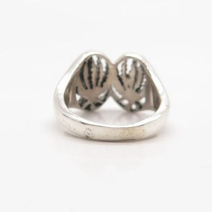 925 Sterling Silver Vintage Cactus Ring Size 5.75