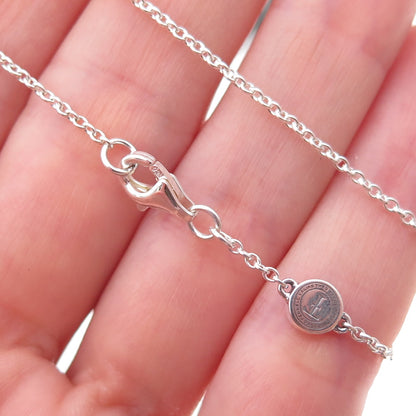 Theo Fennell 925 Sterling Silver Vintage Alias Cable Chain Necklace 16-18"