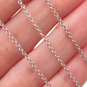 Tiffany & Co. Elsa Peretti 925 Sterling Silver Vintage Cable Chain Necklace 16"