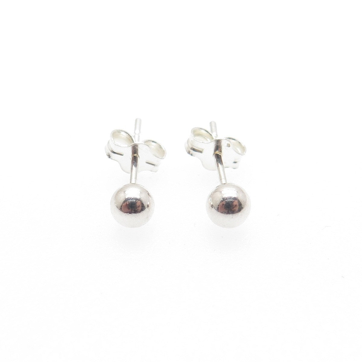 925 Sterling Silver Ball Bead Stud Earrings