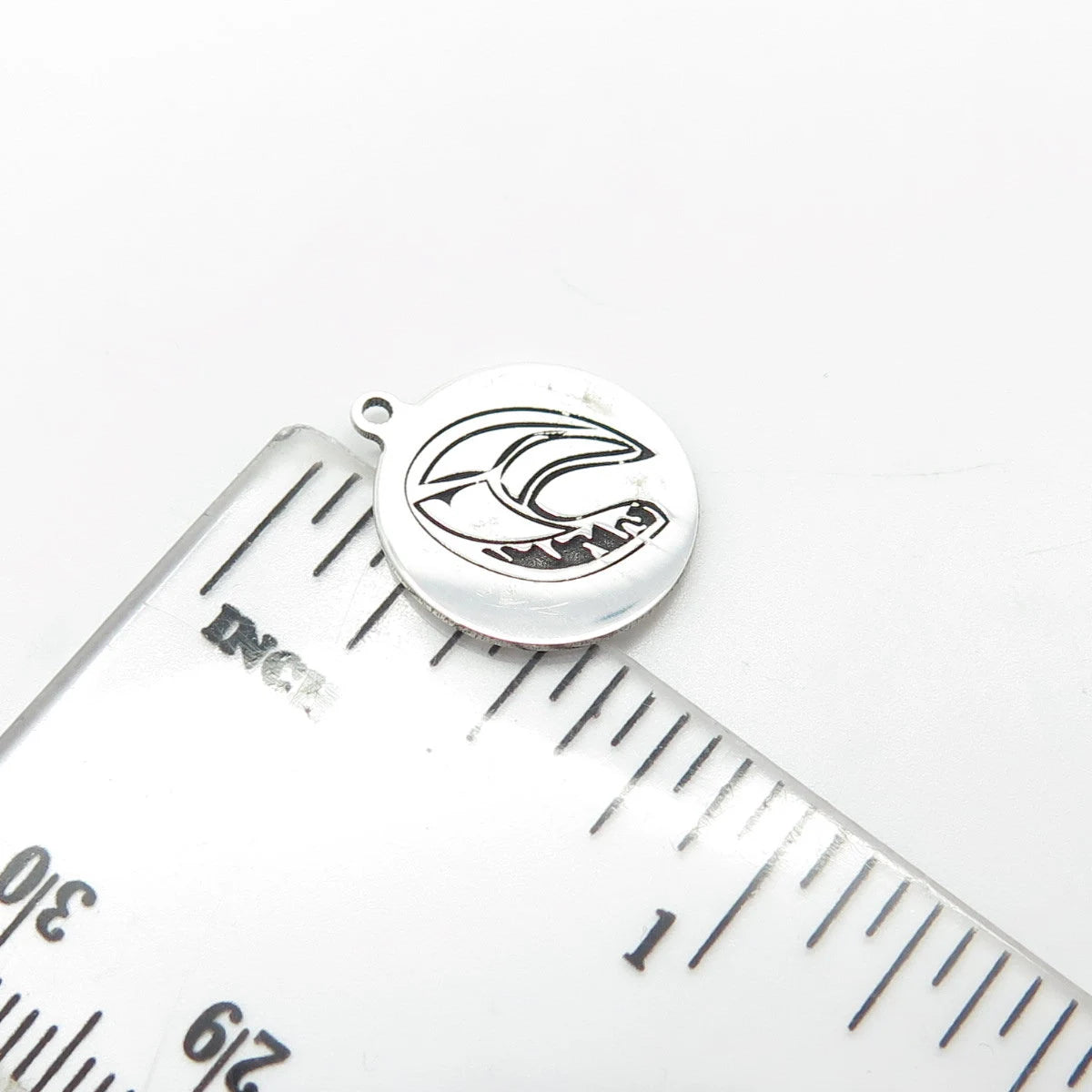 925 Sterling Silver USA Two In Town Flamingo Bird Charm Pendant