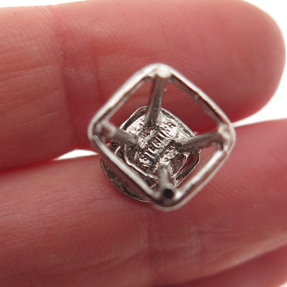 925 Sterling Silver Vintage Baby High Chair 3D Mini Charm Pendant