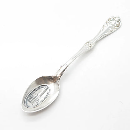 925 Sterling Silver Antique Art Deco Rockefeller Center Coffee Spoon
