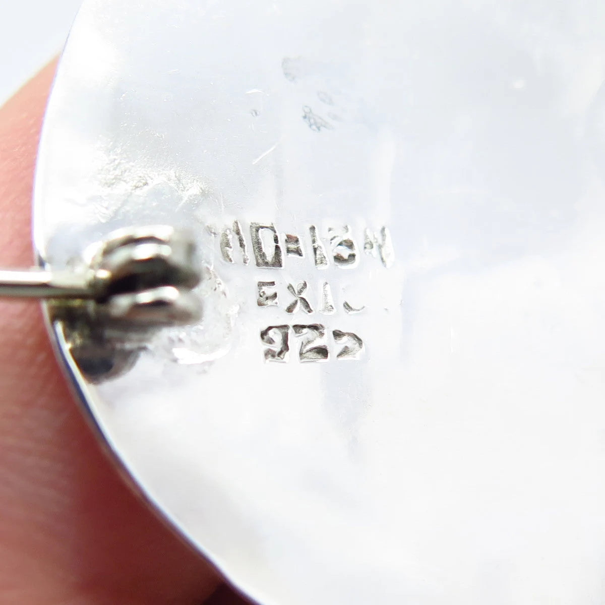 925 Sterling Silver Vintage Mexico Friends Children Boy & Girl Round Pin Brooch