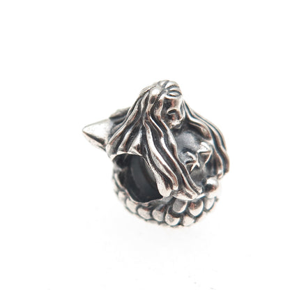 Pandora 925 Sterling Silver Mermaid Slide Bead Charm