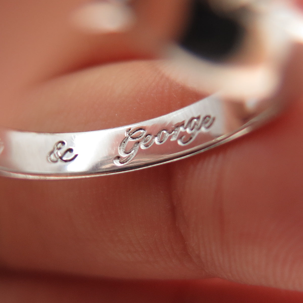 BGE BRADFORD 925 Sterling Silver Real Round-Cut Diamond Ring Size 6.25