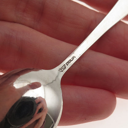 Charles M. Robbins Sterling Silver Antique Art Deco Montana State Coffee Spoon