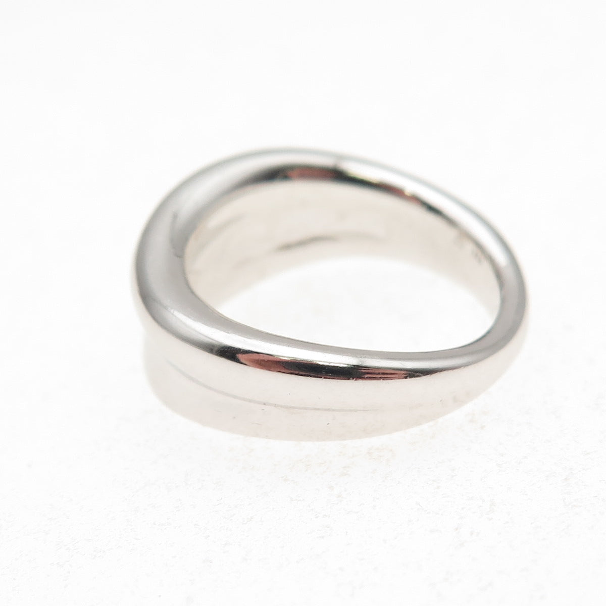 Judith Ripka 925 Sterling Silver Modernist Wavy Ring Size 6