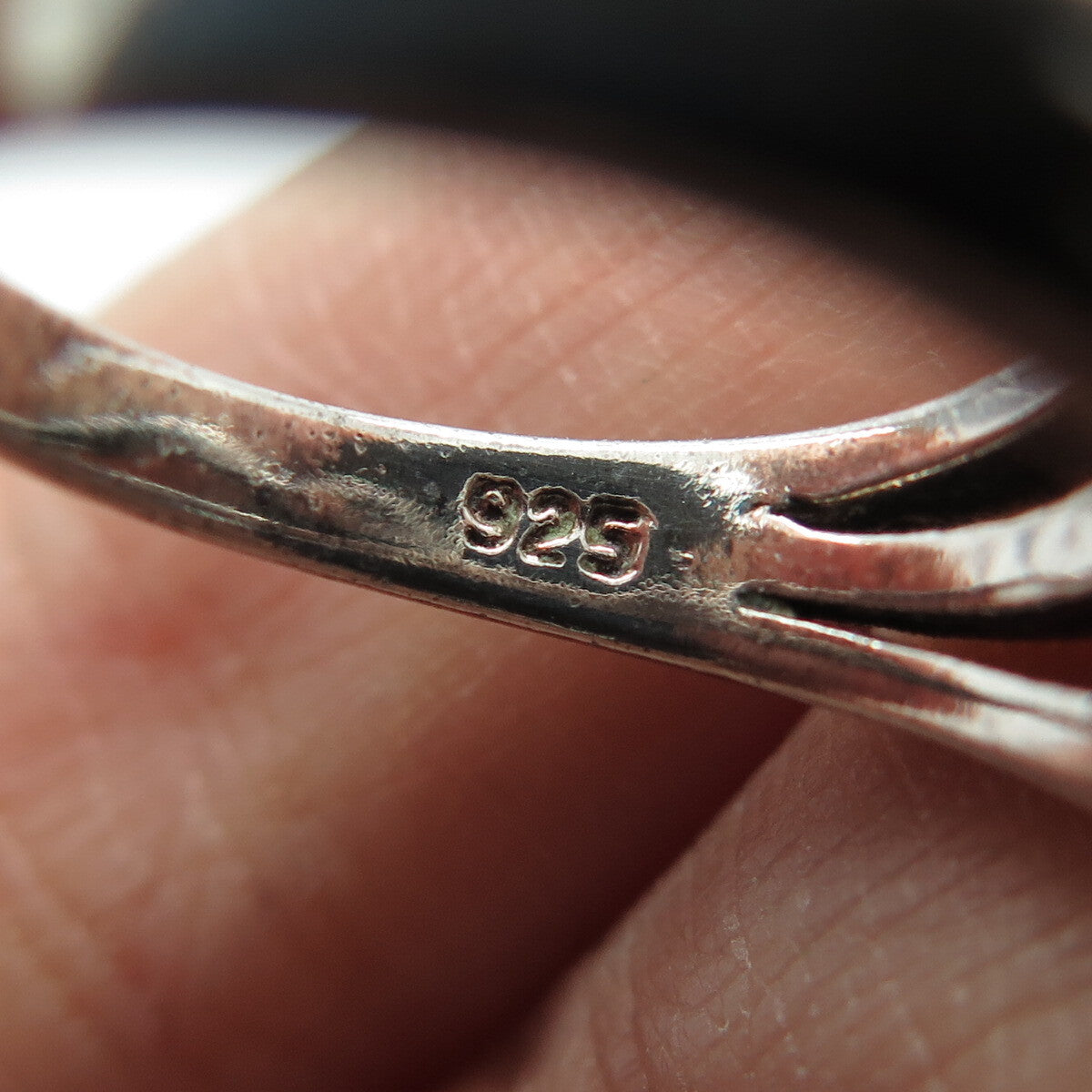 CHAPAL ZENRAY 925 Sterling Silver Vintage Crisscross Oxidized Ring Size 6