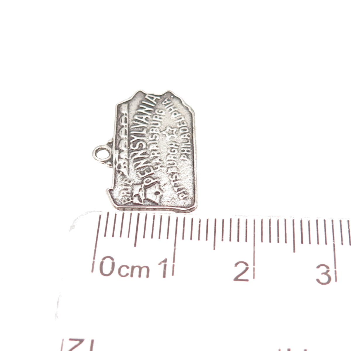 Bell Trading Post 925 Sterling Silver Vintage Pennsylvania Mini Charm Pendant