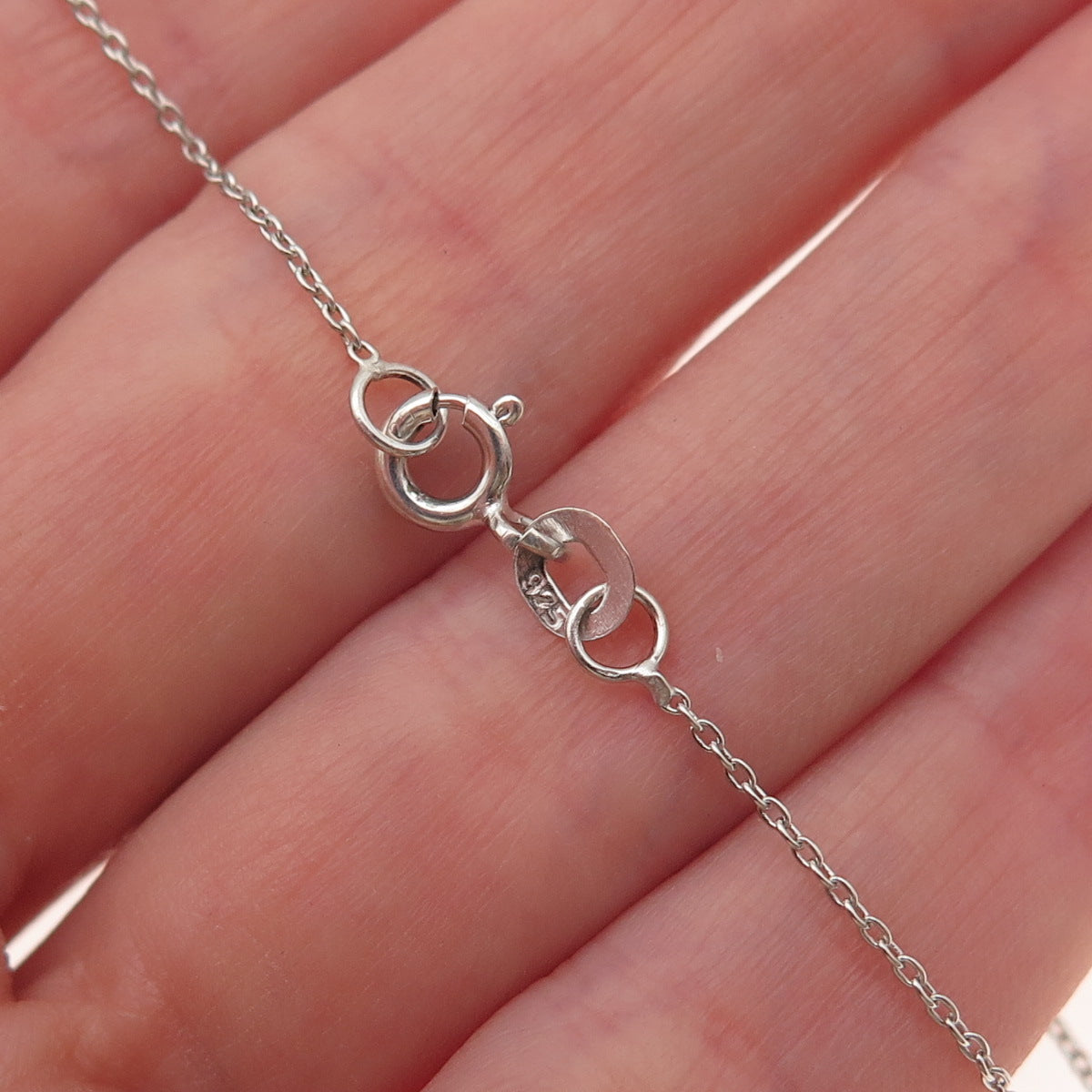 Chuck Clemency 925 Sterling Silver Real Tanzanite White Topaz Chain Necklace 20"