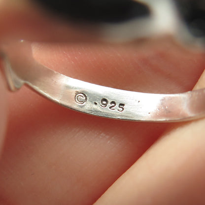 925 Sterling Silver Vintage Friendly Dolphin Ring Size 5.5