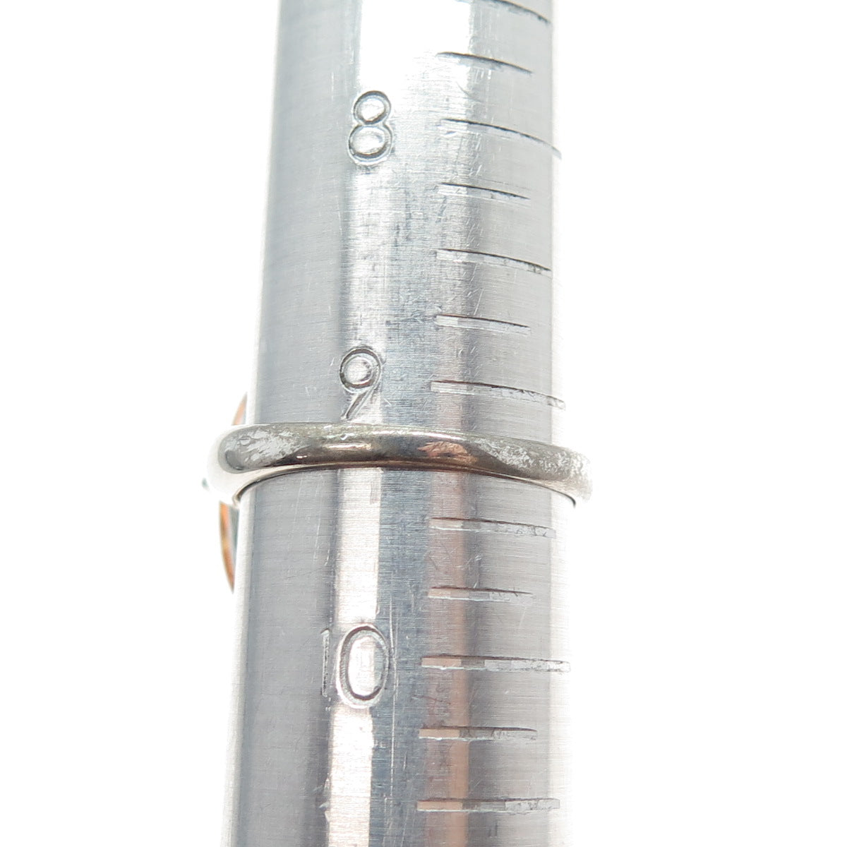 925 Sterling Silver Vintage Cushion Oval-Cut Cognac C Z Ring Size 9.25