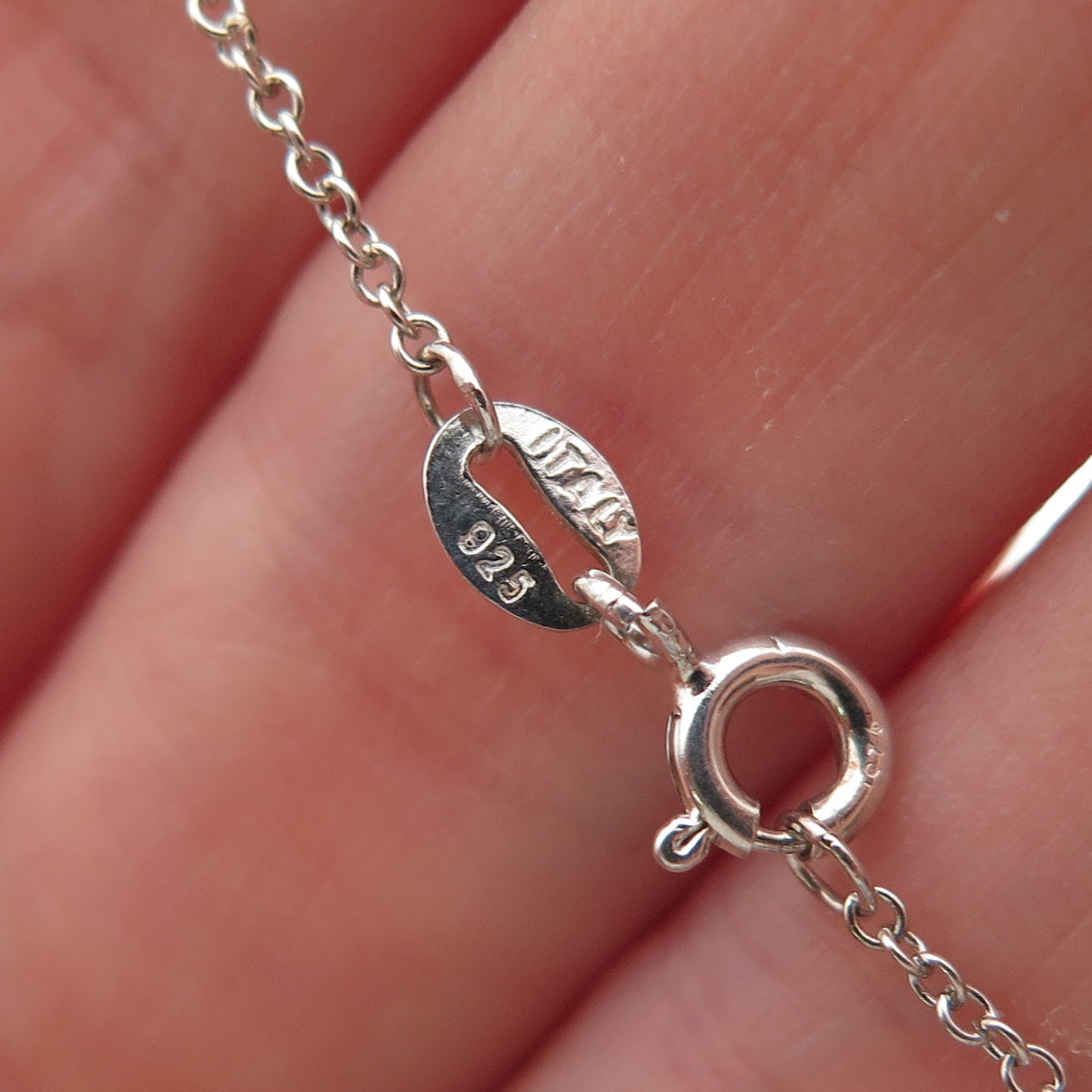 925 Sterling Silver Round-Cut C Z Cross Cable Chain Necklace 18"