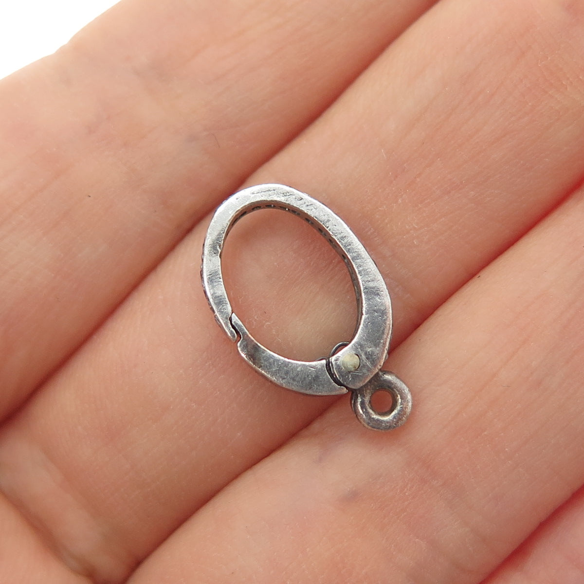 925 Sterling Silver Real Round-Cut Diamond Bracelet / Necklace Lobster Lock