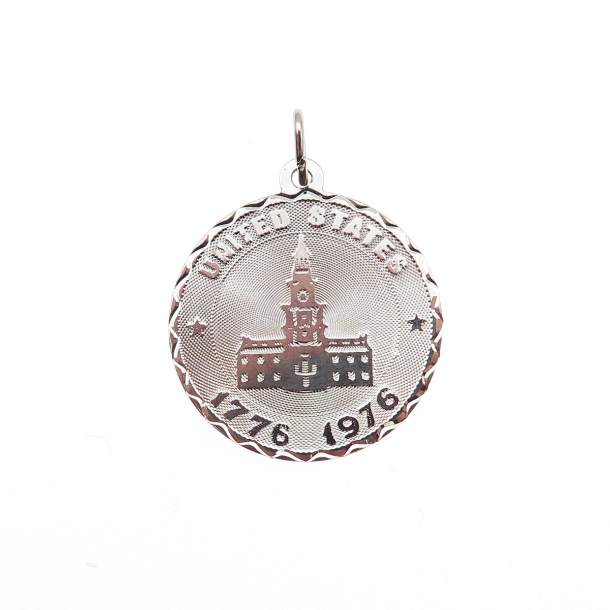 Crea 925 Sterling Silver Vintage 200th Anniversary of USA Charm Pendant