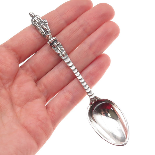 George Aldwinckle 925 Sterling Silver Antique 1862 London Apostle Coffee Spoon