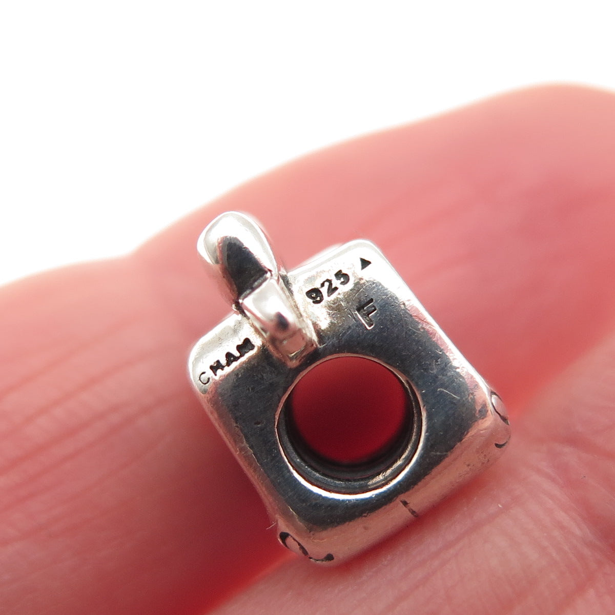 Chamilia 925 Sterling Silver Ballerina Shoes Slide Bead Charm
