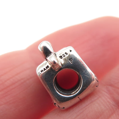 Chamilia 925 Sterling Silver Ballerina Shoes Slide Bead Charm