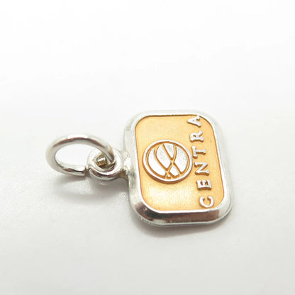 925 Sterling Silver Vintage USA cTo "Centra" Charm Pendant