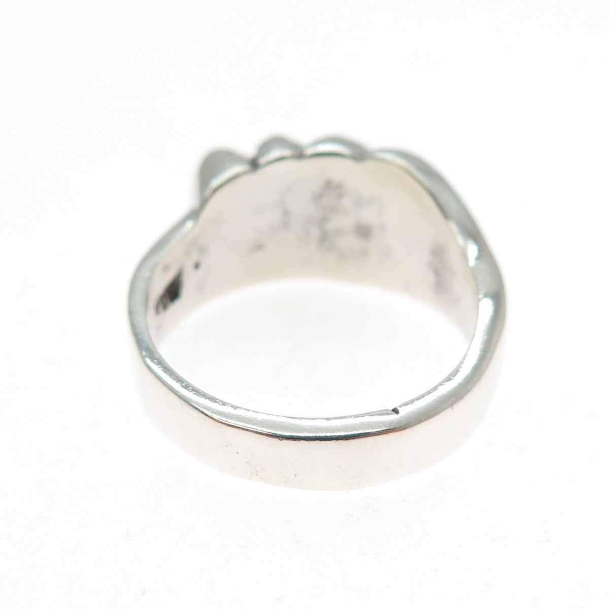 925 Sterling Silver Vintage Mexico Modernist Wing Ring Size 7.5