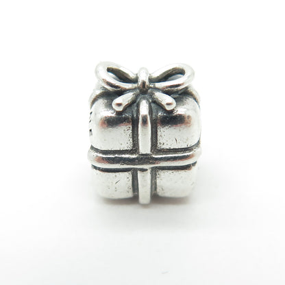 PANDORA 925 Sterling Silver Gift Box Bead Charm