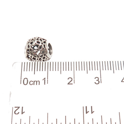 Pandora 925 Sterling Silver Promise of Spring Love Heart Slide Bead Charm