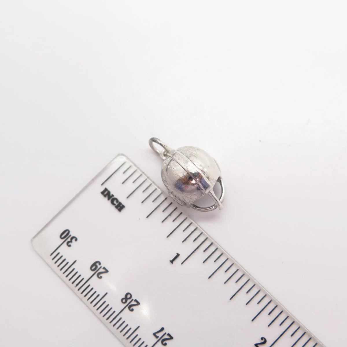 925 Sterling Silver Vintage Helmet Charm Pendant