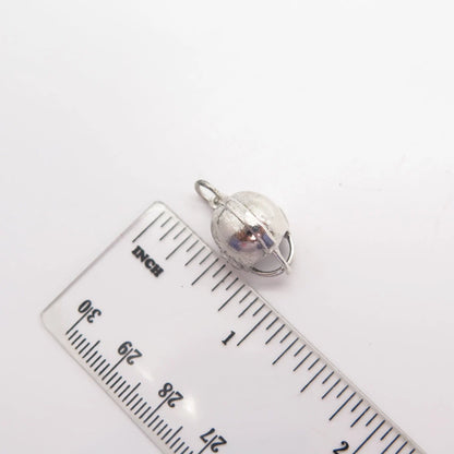925 Sterling Silver Vintage Helmet Charm Pendant