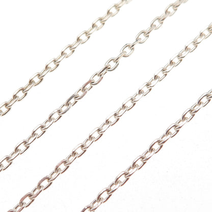 925 Sterling Silver Vintage Cable Chain Necklace 20"