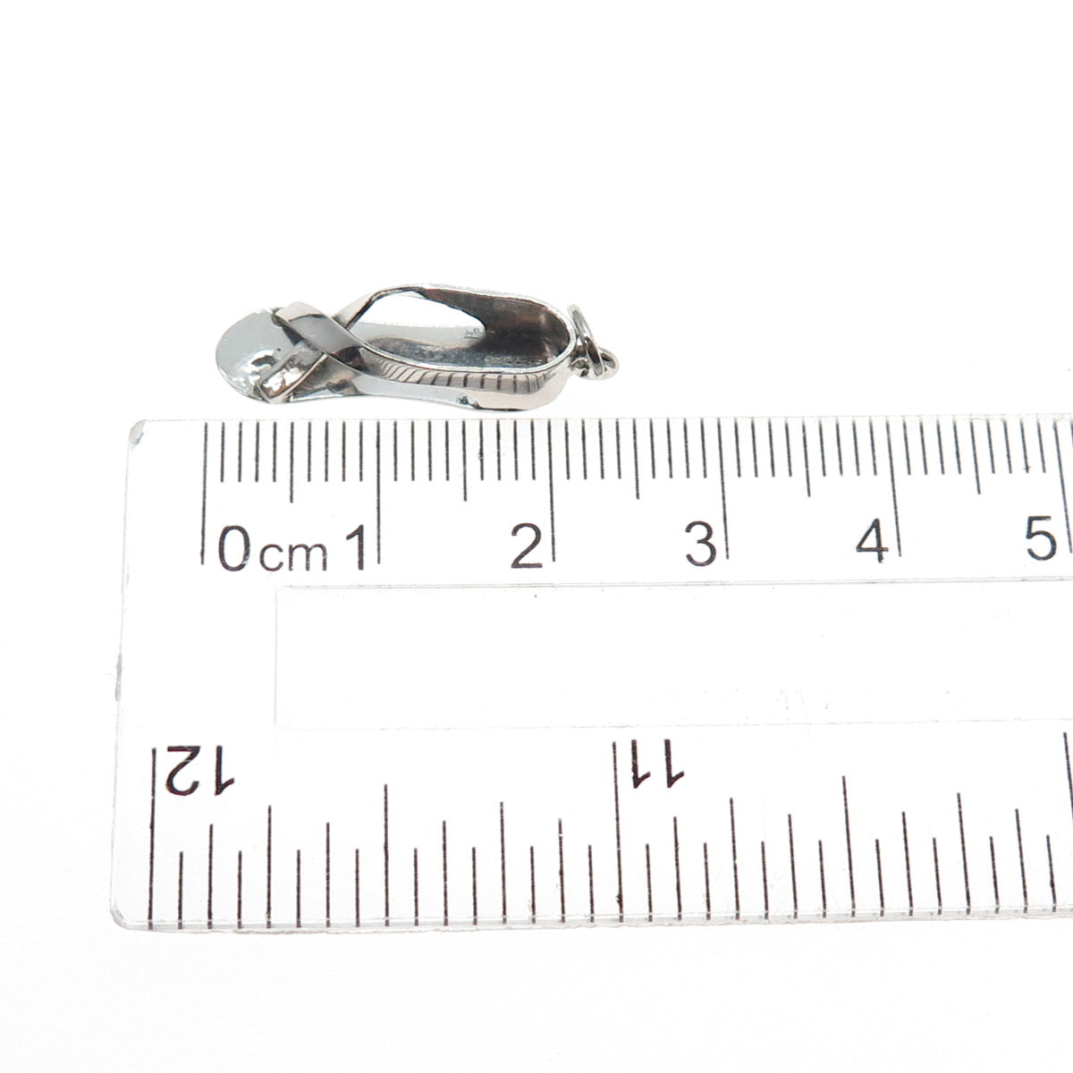 Joseph M. Shanholtz 925 Sterling Antique Art Deco Shoe Oxidized Mini 3D Pendant