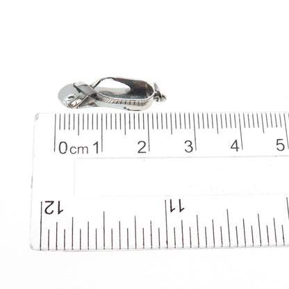 Joseph M. Shanholtz 925 Sterling Antique Art Deco Shoe Oxidized Mini 3D Pendant
