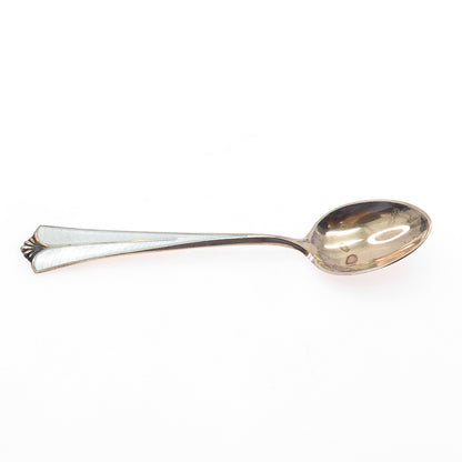 DAVID ANDERSEN 925S Sterling Gold Plated Vintage Norway Enamel Coffee Spoon