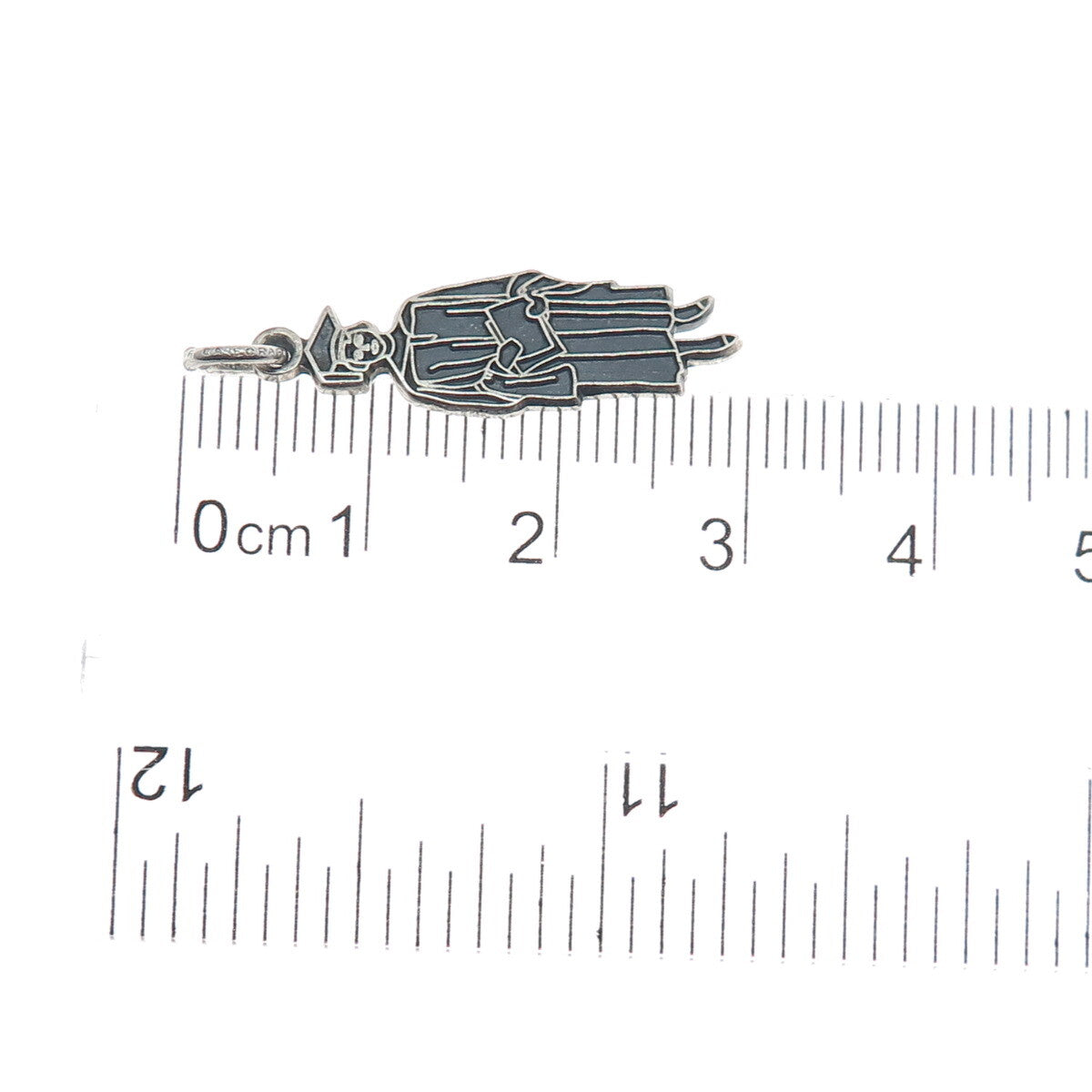 DANECRAFT 925 Sterling Silver Vintage Graduate Oxidized Pendant