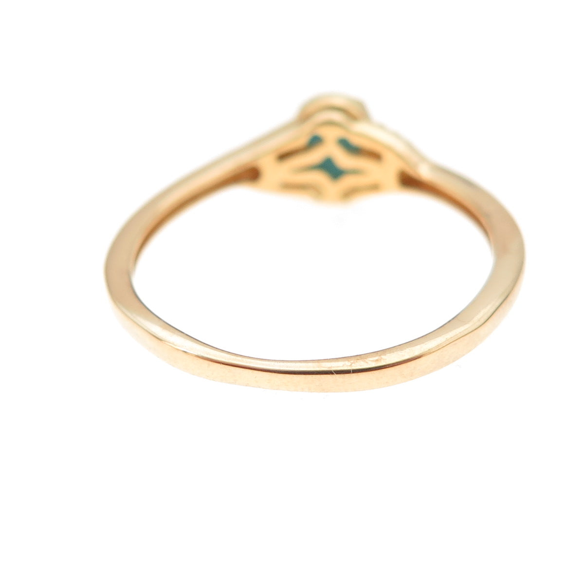 Chuck Clemency 925 Sterling Gold Plated Real Turquoise & Topaz Ring Size 8.25