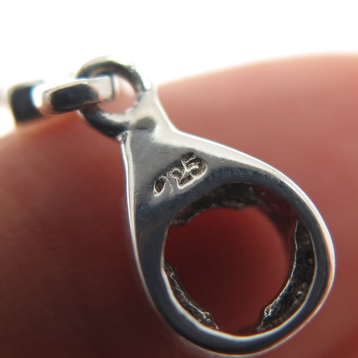 925 Sterling Silver Horseshoe Good Luck Slide Dangle Charm