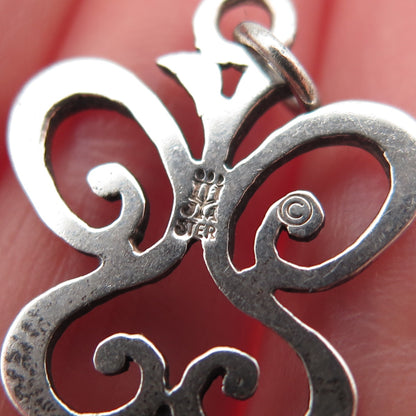 JAMES AVERY 925 Sterling Silver Vintage Spring Butterfly Charm Pendant