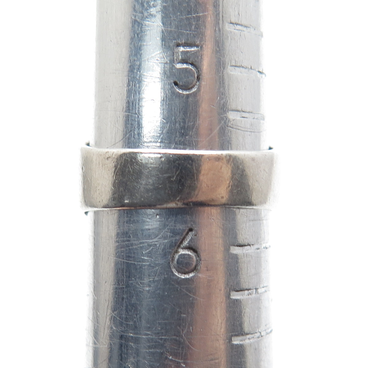 925 Sterling Silver Vintage Woven Oxidized Ring Size 5.75