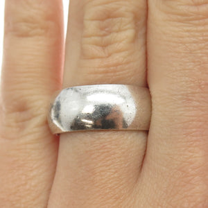 925 Sterling Silver Vintage Classic Band Ring Size 7.75