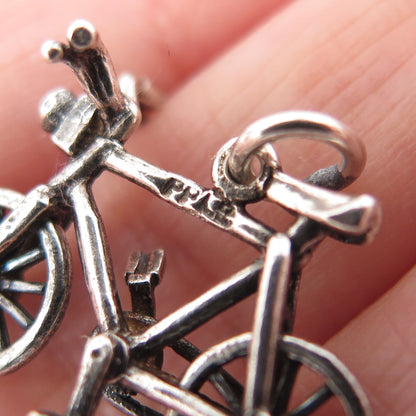 PAYTON PEPPER & SONS Sterling Vintage 1961 Birmingham Bicycle Minimalist Pendant