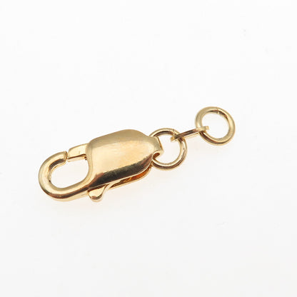 925 Sterling Silver Gold Plated Bracelet / Necklace Lobster Claw Lock Clasp